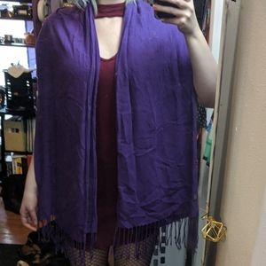 Pashmina purple scarf